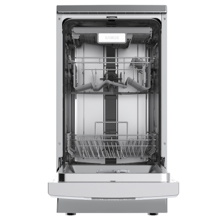 Masina de spalat vase Samus SDX410.8, 45 cm, Clasa E, 10 seturi, 8 programe, Inox/Argintiu [1]