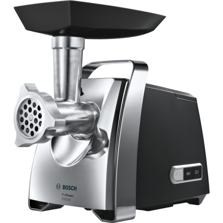Masina de tocat carne BOSCH ProPower MFW67440, 3.5kg/min, 2000W, accesoriu carnati/feliere/razuire/kebbe, negru [1]