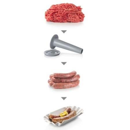 Masina de tocat carne, electrica, Albatros MTA1510R, 1 viteza, functie Reverse, 1.8 kg/min, 1500 W, rosu, accesoriu suc rosii, accesoriu carnati, accesoriu kibbe [3]