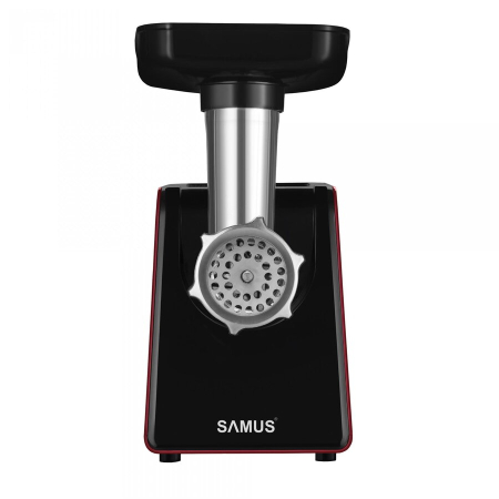 Masina de tocat carne, electrica, Samus SMT-1210RED, 1 viteza, functie Reverse, 1.5 kg/min, 1200 W, rosu, accesoriu suc rosii, accesoriu carnati, accesoriu kibbe [1]