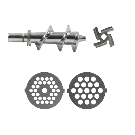 Masina de tocat Samus SMT-1215GRAY, 1200 W, 1 viteza + reverse, Accesorii pentru carnati si kibbe, Negru [2]
