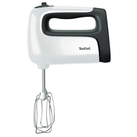 Mixer de mana Tefal Prep'Mix HT462138, 500W, 5 viteze, Turbo, 2 accesorii pentru aluat, 2 teluri, alb [2]