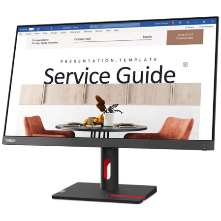 Monitor Lenovo ThinkVision S24i-30, 24", Full HD, 100 HZ, Pivot, 4ms, WLED, Negru [2]