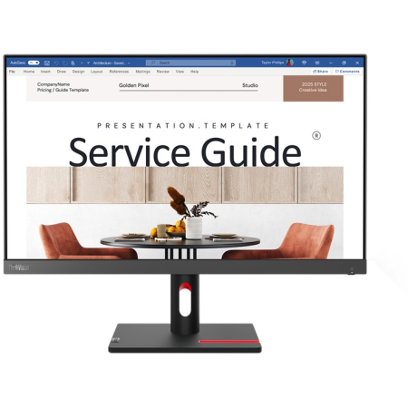Monitor Lenovo ThinkVision S24i-30, 24", Full HD, 100 HZ, Pivot, 4ms, WLED, Negru [0]