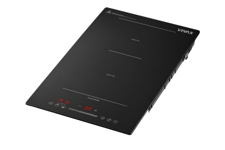 Plită ceramică încorporabilă VIVAX BH-02MFZIN, Inductie, 2 zone de gătit, Touch Control electronic, 9 trepte, Timer 99 min, Blocare copii, Indicator căldură, Oprire automată de siguranță, Sticlă ceram [1]