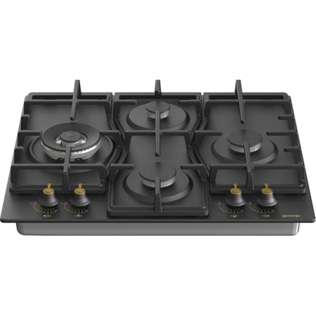 Plita incorporabila pe gaz, Gorenje GW6D42CLB, 60cm, 4 plite, 8150W, control mecanic, negru [1]