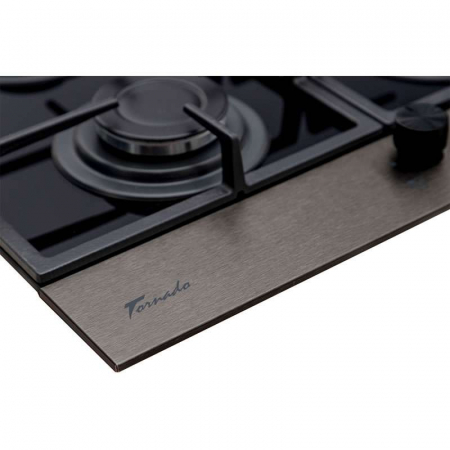 Plita incorporabila Tornado Eclipse, autoaprindere integrata, supapa de siguranta, latime 60 cm, Dark Inox [1]