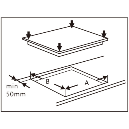 Plita vitroceramica electrica incorporabila Samus PSVE-64BG10, 4 zone de gatit, 6800 W, control touch, 9 trepte putere, indicator caldura reziduala, blocaj de siguranta, timer [1]
