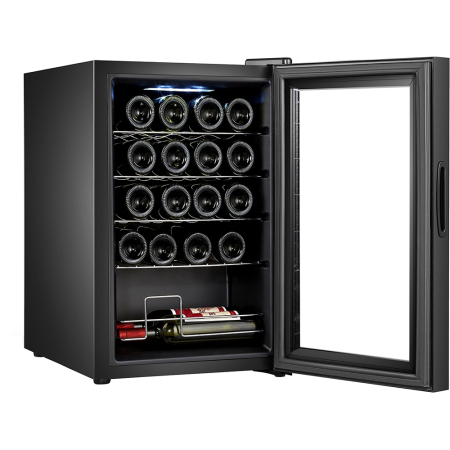 Racitor de vinuri VORTEX VWC5NBK01D, 20 sticle, H 64 cm, Clasa G, negru [1]