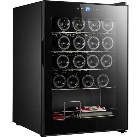 Racitor de vinuri VORTEX VWC5NBK01D, 20 sticle, H 64 cm, Clasa G, negru [0]