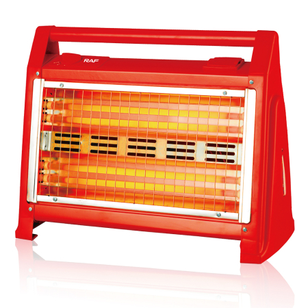 Calorifere si Convectoare electrice - Radiator electric cu cuarț RAF R.1175, 2400W, termostat reglabil și ventilator – încălzire rapidă și funcție ventilator