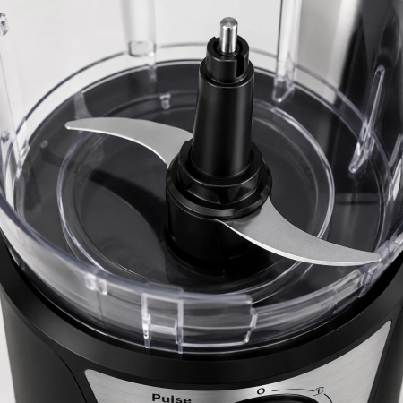 Robot de Bucătărie 8-în-1 Hoffmans HM-1278, 1000W, Blender 1,5L, Multifuncțional pentru Tocare, Feliere și Răzuire, Motor din Cupru, Vas Transparent, Negru [2]