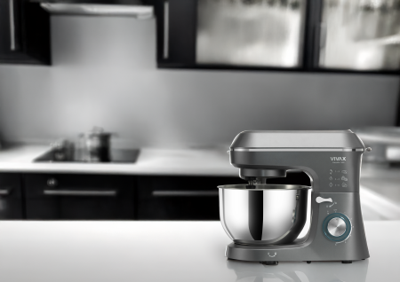 Robot de bucatarie Vivax RM-61400SX, 1400W, capacitate 6L, 6 trepte de viteza, functia Pulse, 3 accesorii detasabile, negru/argintiu [5]