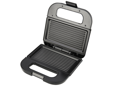 Sandwich maker VIVAX TS-7504 BX, 750W, Placi Antiaderente, Carcasa din Otel Inoxidabil, Maner Rece, Picioare Antialunecare, Protectie Supraincalzire, Indicator Luminos, Negru [2]