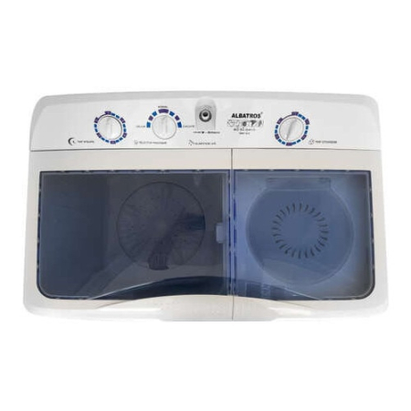 Semiautomata Albatros WMS 10.3, Cantitate rufe uscate 10 kg, Cantitate rufe stoarcere 5 Kg, Capac cuva detasabil, Alimentare apa rece sau calda, Alb/Allbastru [2]
