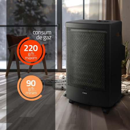 Soba Samus RS426C, 2 trepte de putere, suprafata de incalzire 11-40 mp, aprindere piezoelectrica [4]