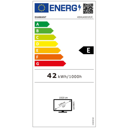 Televizor LED Diamant by Horizon 43HL4331F/C, 109 cm, Smart, Full HD, Clasa E [15]