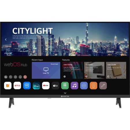 Tv Smart - Televizor LED Smart VORTEX V32EVA2WS, 80 cm, webOS, ThinQ AI, HD, Negru