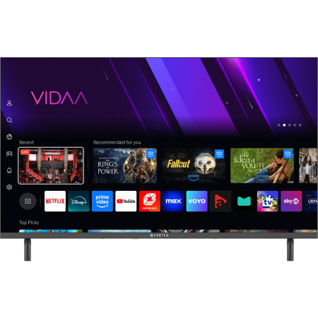 ELECTRONICE - Televizor LED Smart VORTEX V40F401VS, Full HD, 101cm, Wifi, Sistem operare Vidaa, Margini subtiri, Netflix, Youtube, Hbo, Clasa E, Negru