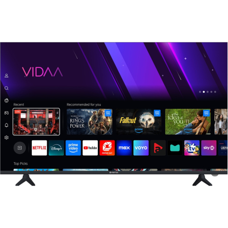 ELECTRONICE - Televizor LED Smart VORTEX V43R2690FVS, Full HD, 108 cm, Wifi, Sistem de operare VIDAA, 3 x HDMI, 2 x USB, Clasa E, margini subtiri, Negru