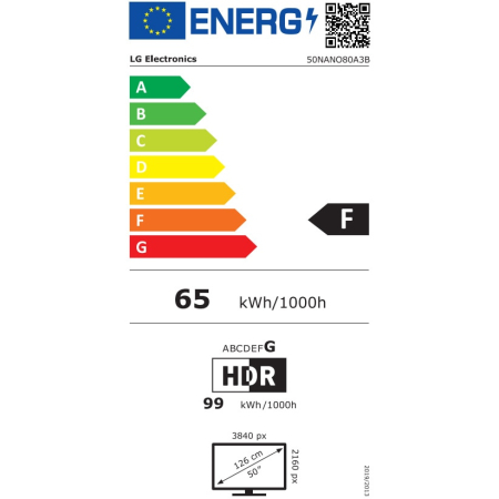 Televizor LG NanoCell 50NANO80A3B, 126 cm, Smart, 4K Ultra HD, Clasa F [19]