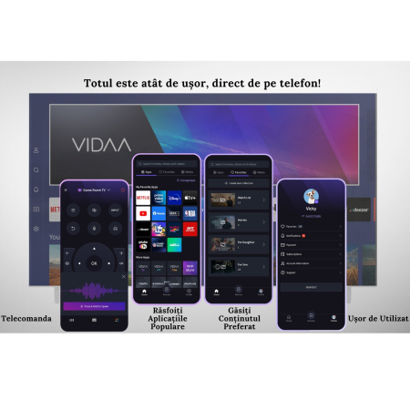 Televizor NEI 40NE5901 Smart LED 40" (100 cm), Full HD, VIDAA OS, Wi-Fi, Dolby Audio, Clasa E, Negru [2]