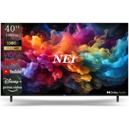 Televizor NEI 40NE5901 Smart LED 40" (100 cm), Full HD, VIDAA OS, Wi-Fi, Dolby Audio, Clasa E, Negru [0]