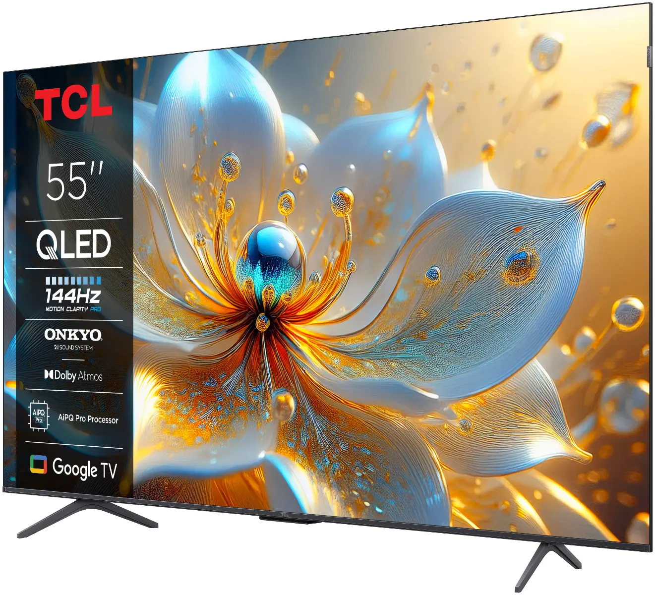 Televizor Smart QLED TCL 55T8C, 139 cm, Ultra HD 4K, 100 Hz, smart Google TV, Clasa F [5]