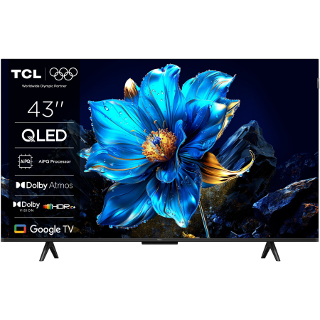 ELECTRONICE - Televizor TCL QLED 43P7K, 108 cm, Smart Google TV, 4K Ultra HD, Clasa F (Model 2025)