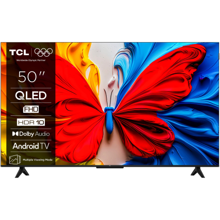 Tv Smart - Televizor TCL QLED 50S5K, 126 cm, Smart Android TV, Full HD, Clasa F (Model 2025)