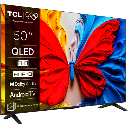 Televizor TCL QLED 50S5K, 126 cm, Smart Android TV, Full HD, Clasa F (Model 2025) [1]