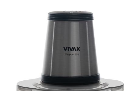 Tocator electric Vivax MC-3501 pentru Legume, Fructe si Alimente, 350W, 1 litru, 2 viteze, lama dubla, Negru/Inox [1]