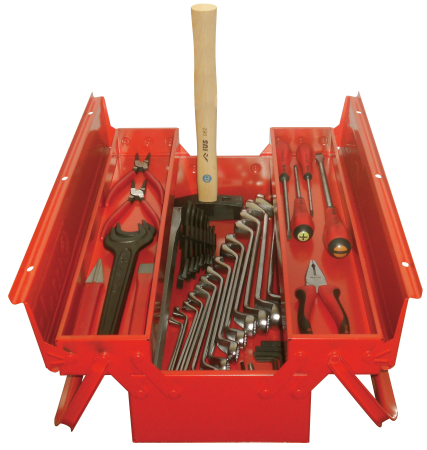 Truse cu scule - Trusă mentenanță tractor TMT 1 – 46 scule în cutie metalică