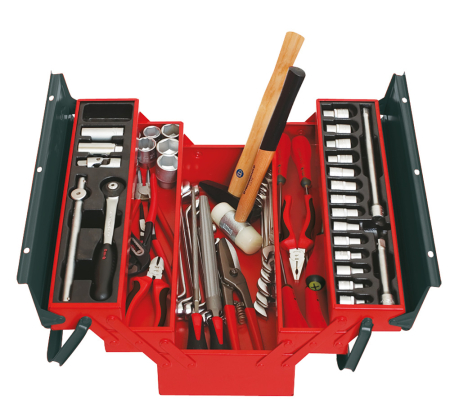 Truse cu scule - Trusă pentru auto TSA3 – 76 scule + cutie metalică