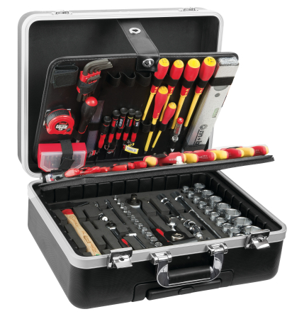 Truse cu scule - Trusă pentru Electrician TSE 5 – Set 122 Scule Profesionale în Geantă PVC