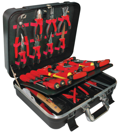 SCULE SI UNELTE - Trusă pentru electrician TSE3 – 57 scule profesionale + geantă PVC