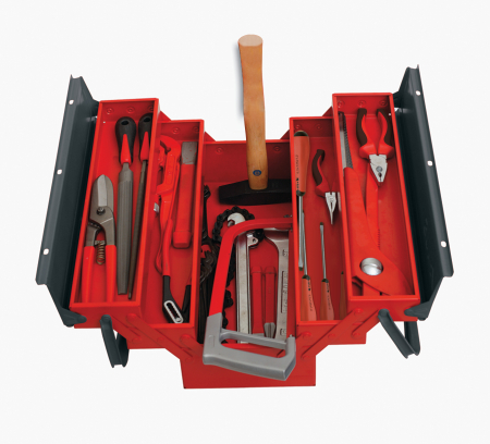 SCULE SI UNELTE - Trusă pentru instalator TSI – 51 scule profesionale cu cutie metalică