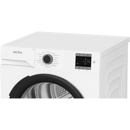 Uscator de rufe Arctic A2T19239W, Pompa de caldura, 9 kg, 15 programe, Clasa D, Aqua Surf, Alb [5]