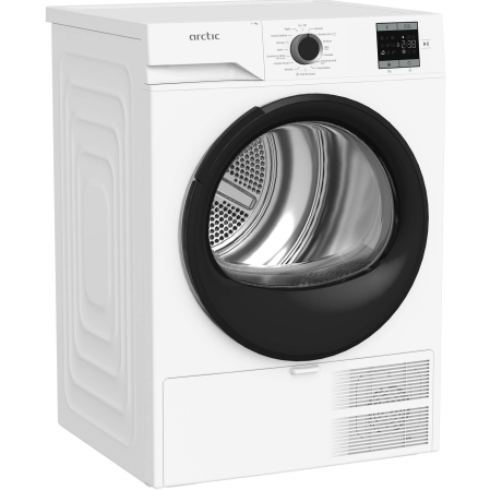 Uscator de rufe Arctic A2T19239W, Pompa de caldura, 9 kg, 15 programe, Clasa D, Aqua Surf, Alb [1]