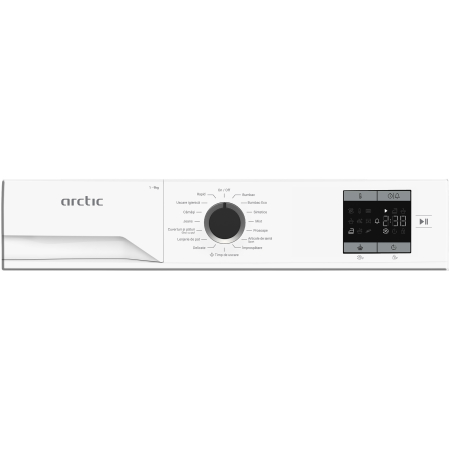 Uscator de rufe Arctic A2T19239W, Pompa de caldura, 9 kg, 15 programe, Clasa D, Aqua Surf, Alb [4]