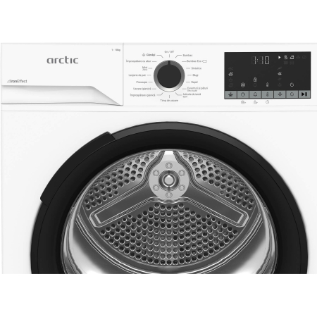 Uscator de rufe ARCTIC A2T20233W, Pompa de caldura, 10 kg, 15 programe, Improspatare cu abur, Clasa D, Alb [3]