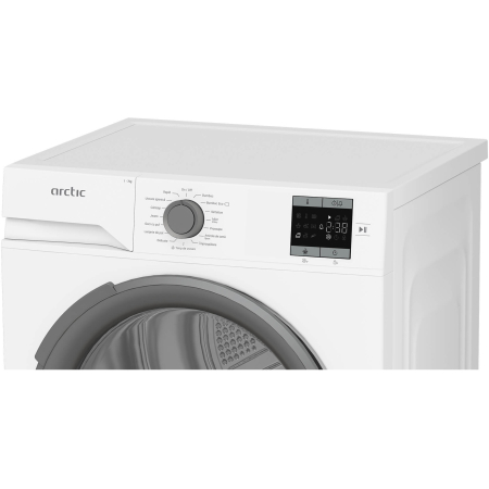 Uscator de rufe Arctic cu pompa de caldura, 7 kg, Clasa D, 15 programe, Auto Antisifonare, Aqua Surf, Hygienic Drying, Display, Alb [5]