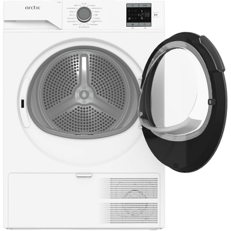Uscator de rufe Arctic cu pompa de caldura, 7 kg, Clasa D, 15 programe, Auto Antisifonare, Aqua Surf, Hygienic Drying, Display, Alb [2]