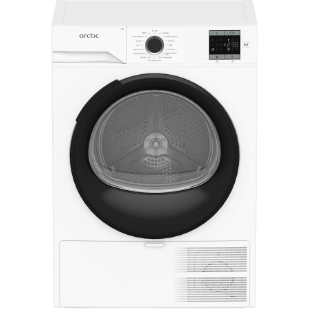 ELECTROCASNICE - Uscator de rufe Arctic cu pompa de caldura, 8kg, D, AquaSurf, Auto Antisifonare, Dispaly, Alb
