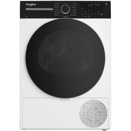 Uscator de rufe WHIRLPOOL WPS D8 WBS EE, 6th Sense, Pompa de caldura, 8 kg, 15 programe, Clasa D, alb [0]