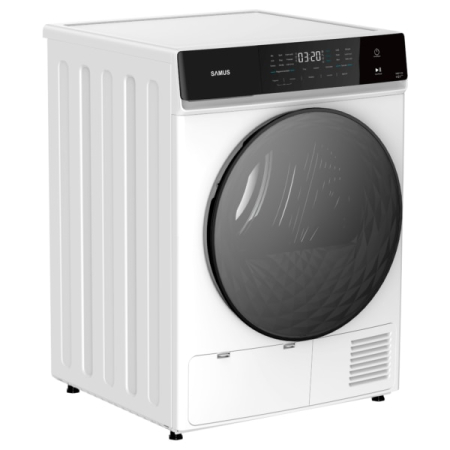 Uscator rufe automat Samus SWDP-918, pompa de caldura, 9 kg, clasa E, latime 59.8 cm, antisifonare, blocare acces copii, ajustare timp uscare, pornire intarziata, reglare nivel uscare [4]