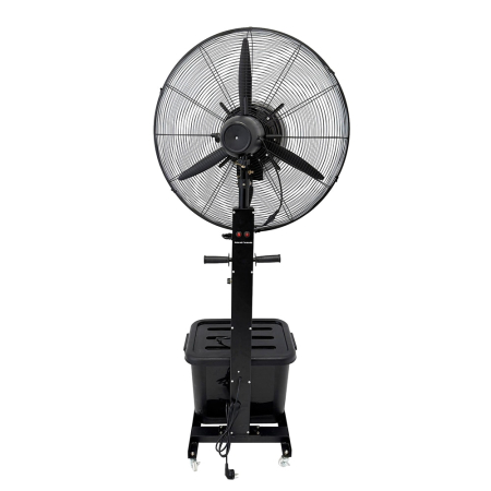 Ventilator terasa VORTEX VO4260 cu Pulverizare Apă, Ø71cm, 3 Trepte de Viteză, 230W, Funcție Răcire și Umidificare, Rezervor Integrat, Oscilație Automată, Negru [1]