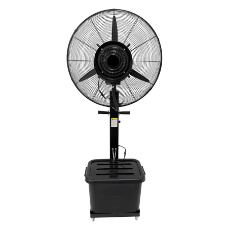 Ventilatoare - Ventilator terasa VORTEX VO4260 cu Pulverizare Apă, Ø71cm, 3 Trepte de Viteză, 230W, Funcție Răcire și Umidificare, Rezervor Integrat, Oscilație Automată, Negru