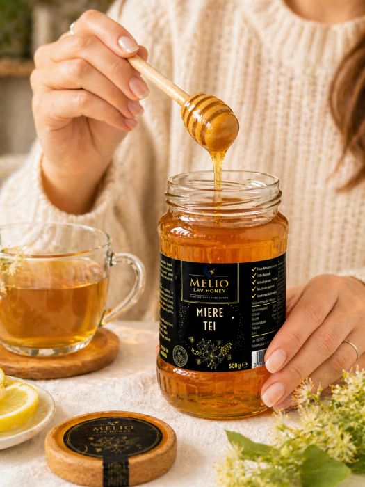 Miere de tei 500g naturala Melio Lav Honey [2]