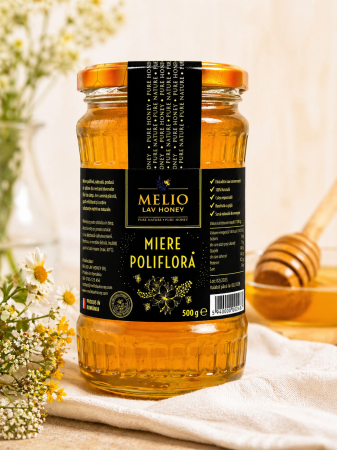 Miere poliflora 500g naturala Melio Lav Honey [2]